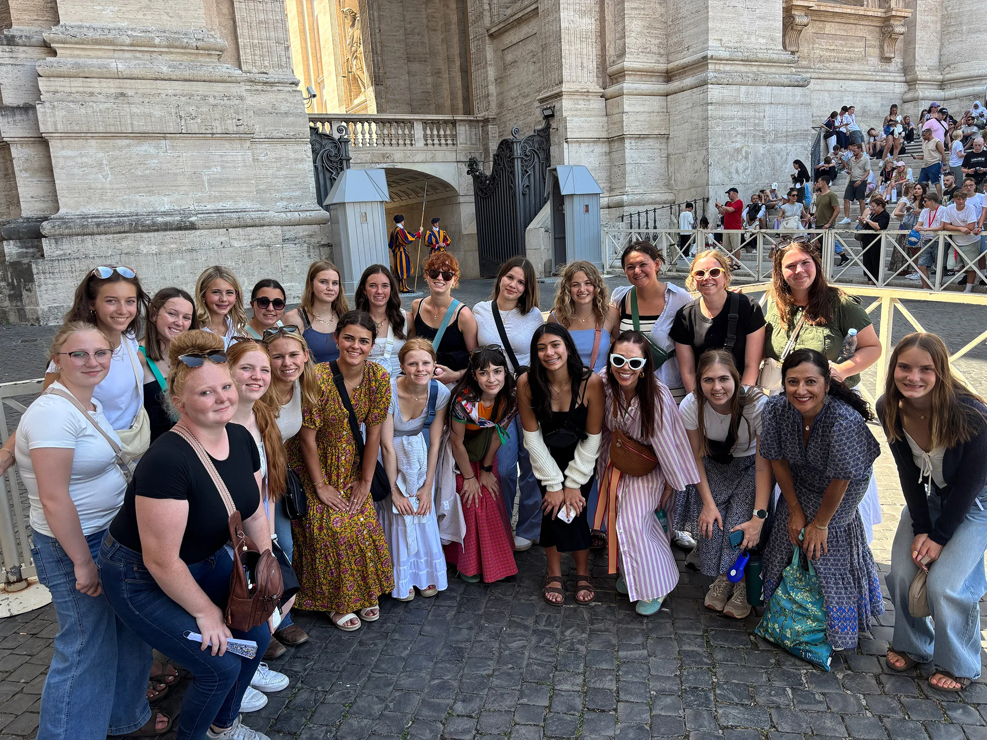 Group of girls on a trip